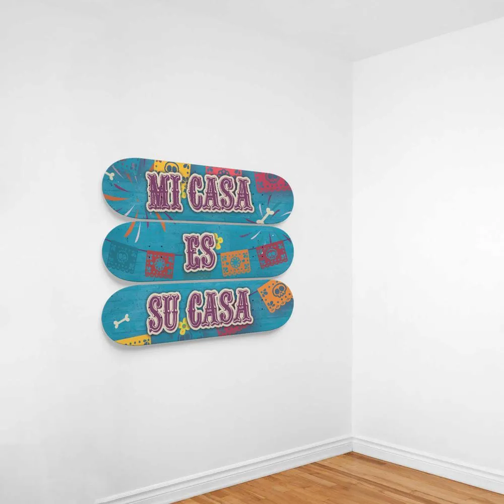 Spanish Saying Skateboard Wall Art