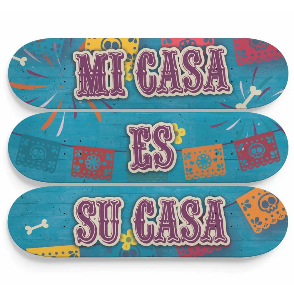 Spanish Saying Skateboard Wall Art