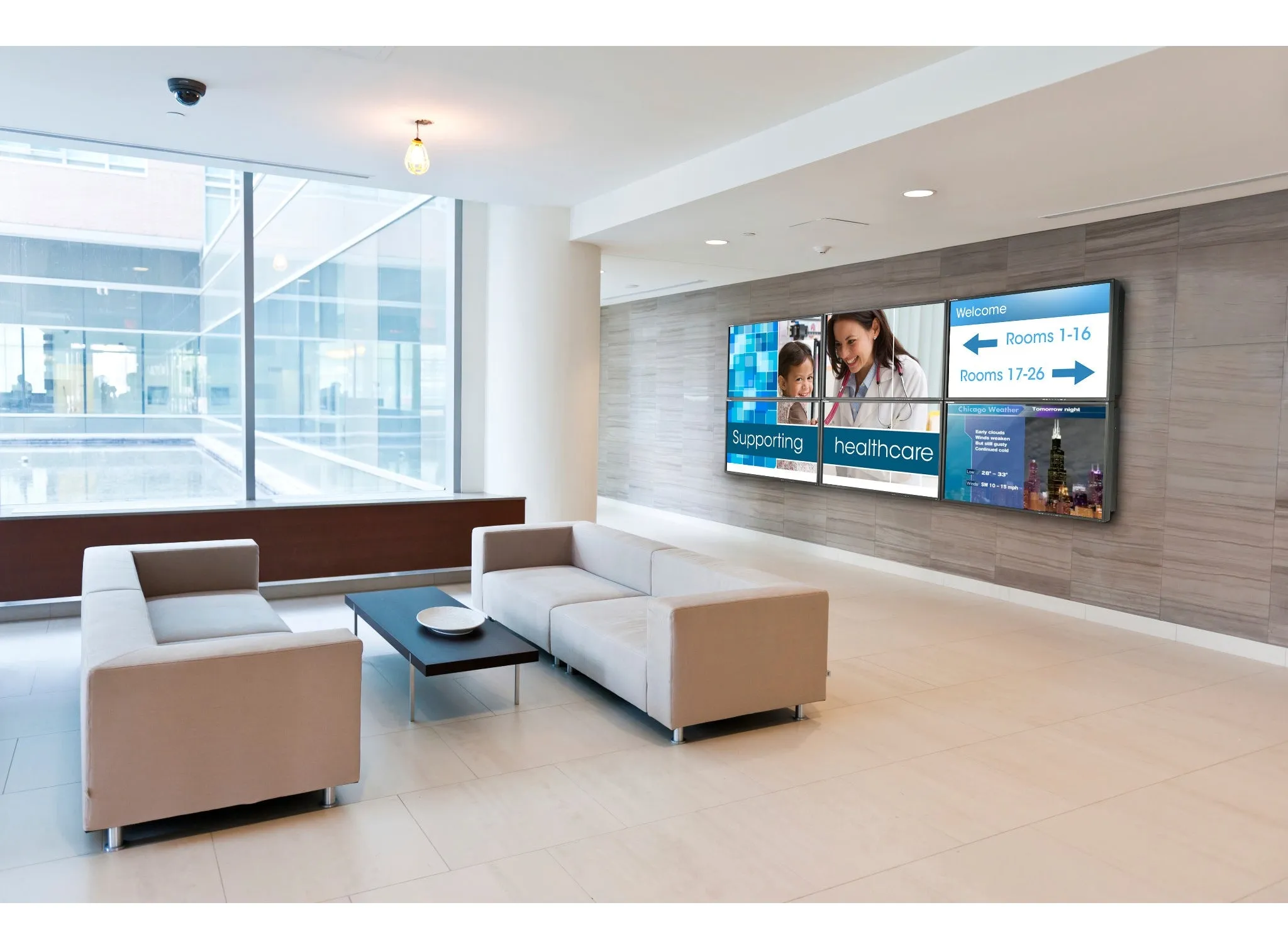 Support mural pour mur vidéo Pour écrans plats de 40" à 65"