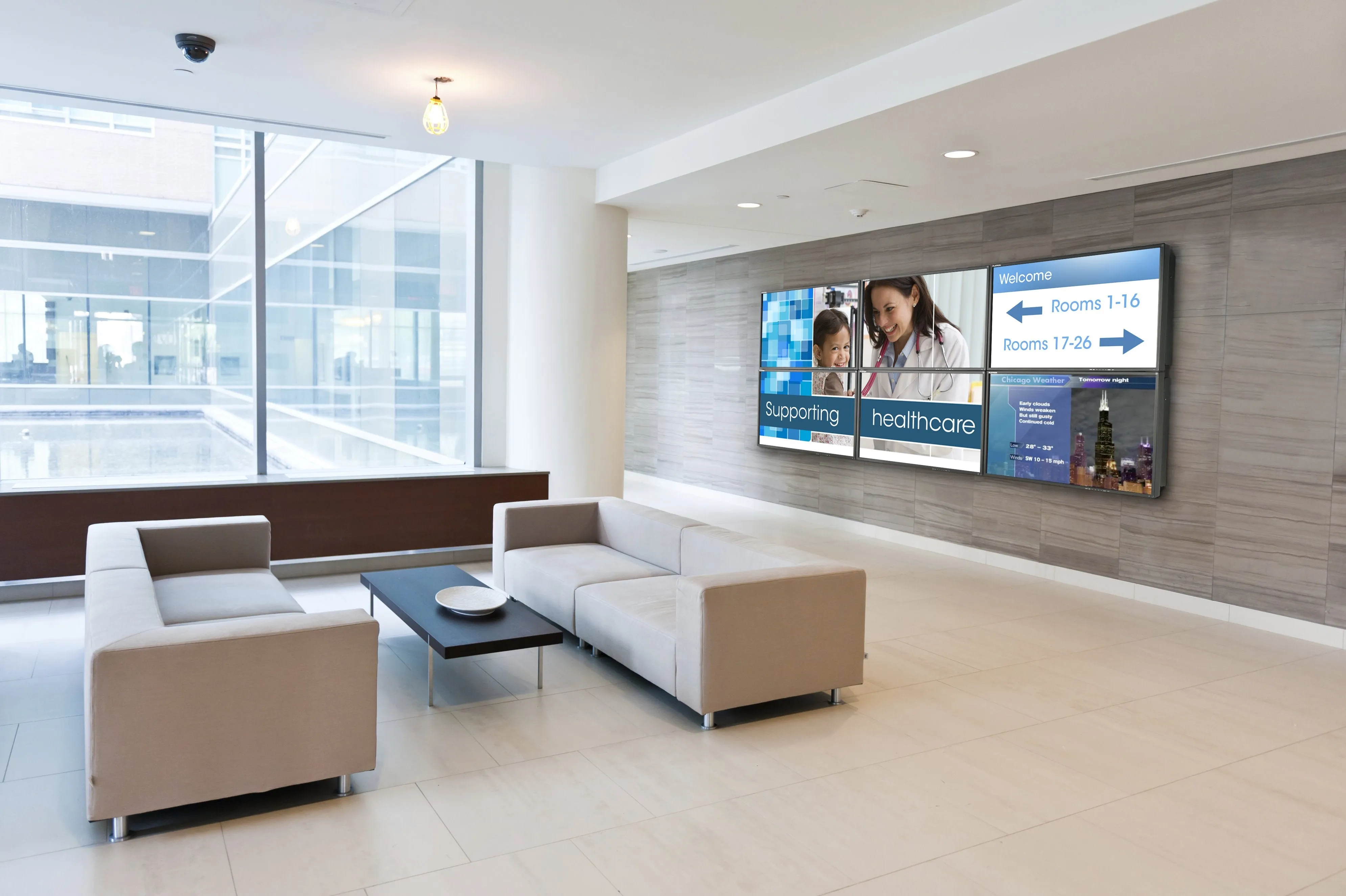 Support mural pour mur vidéo Pour écrans plats de 40" à 65"