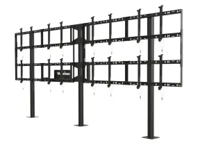 Support sur pied pour mur vidéo de la série Modular en version 4x2 Pour écrans de 46 à 55 pouces