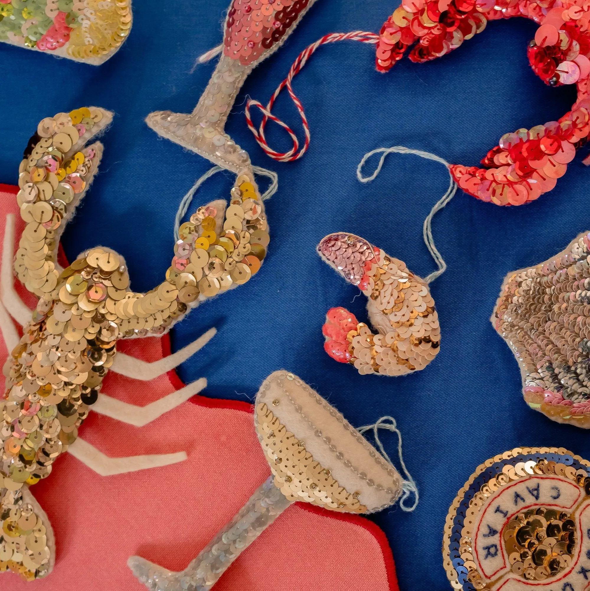 The Ultimate Prawn Star Hanging Sequin Decoration