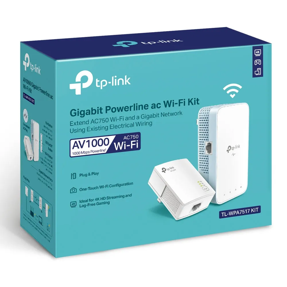 TP-Link AV1000 Gigabit Powerline AC W-Fi- Kit