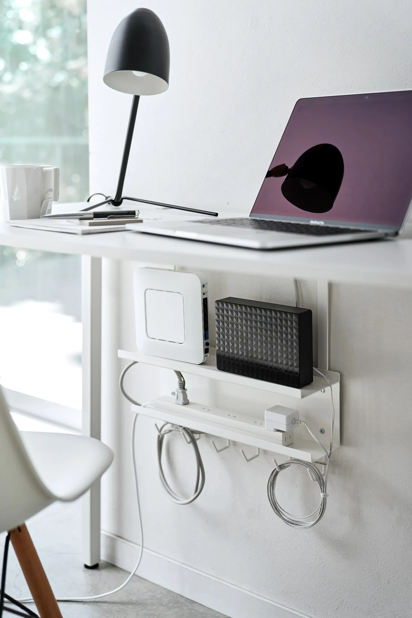 Under-Desk Cable & Router Organizer