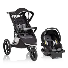 Victory Plus Jogger Stroller Travel System - Grey/Black