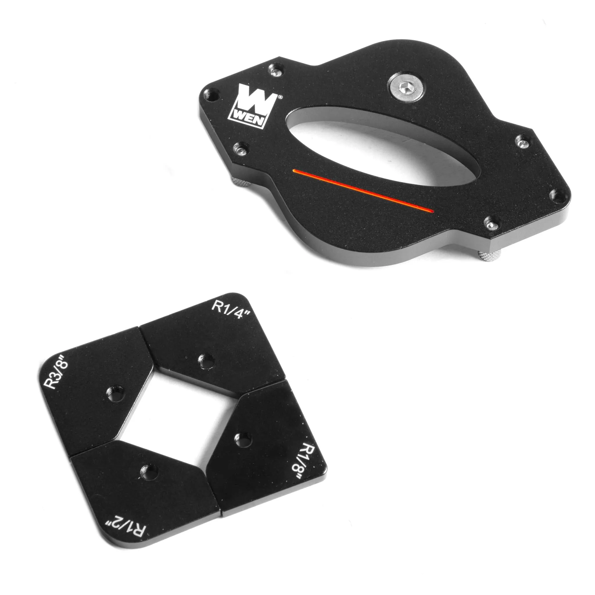 WEN RA001R 7-Piece Corner Radius Jig and Template Set for Routers