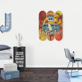 Wonderful California Skateboard Wall Art